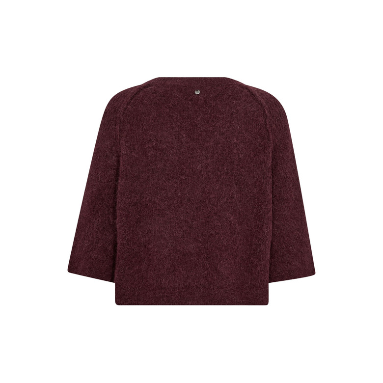 Mosmosh strickjacke bordeaux 2