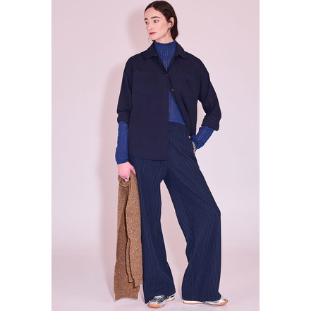 Nathalie Vleeschouwer chemisier bleu