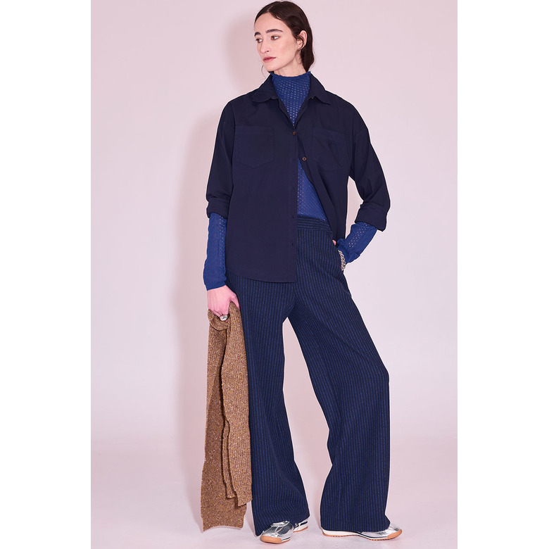 Nathalie Vleeschouwer bluse blau 2