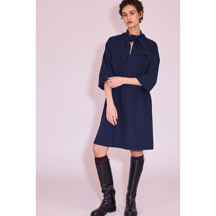 Nathalie Vleeschouwer robe bleu