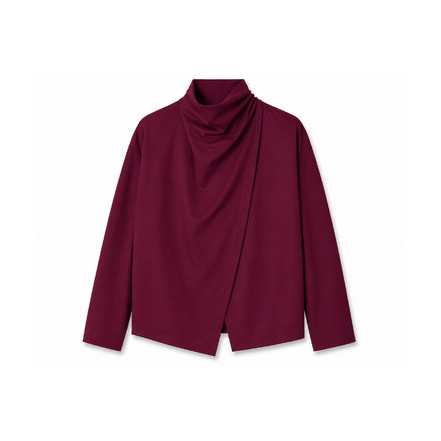 Nathalie Vleeschouwer vest bordeaux