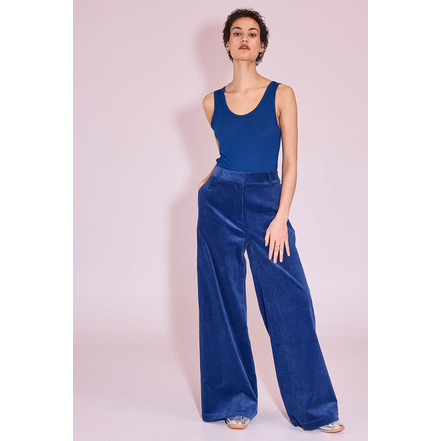 Nathalie Vleeschouwer pantalon bleu