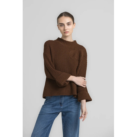 Gigue pull brun