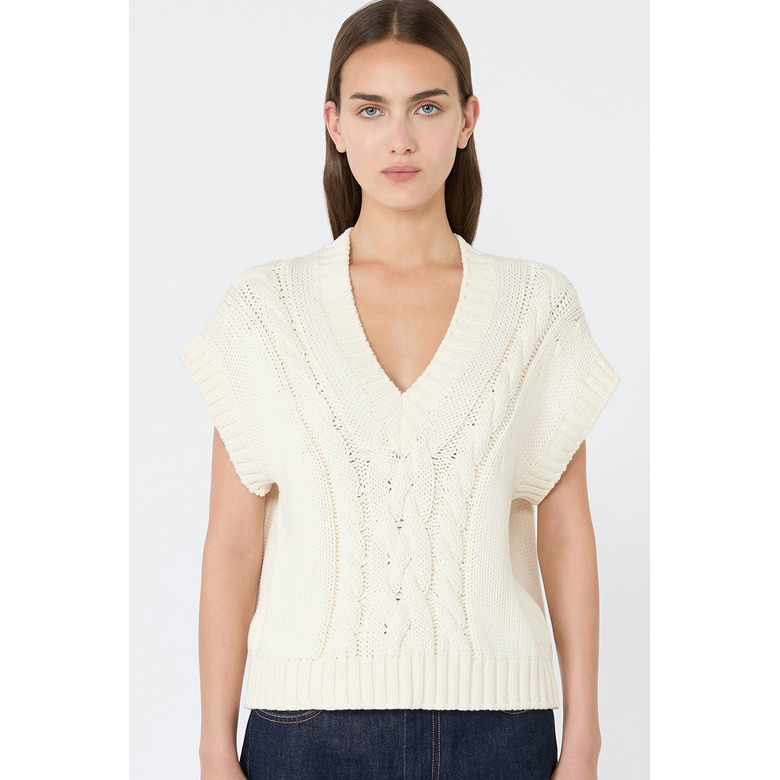 Weekend - Maxmara vest ecru 2