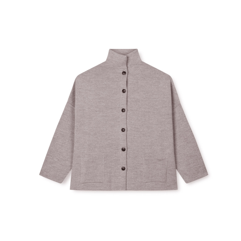Sibin Linnebjerg strickjacke beige 1