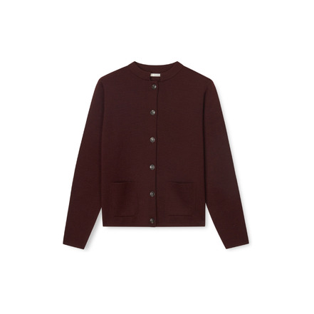 Sibin Linnebjerg strickjacke bordeaux