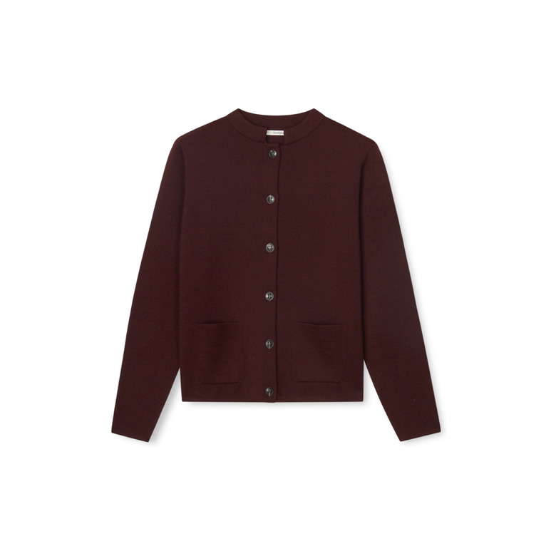 Sibin Linnebjerg strickjacke bordeaux 1