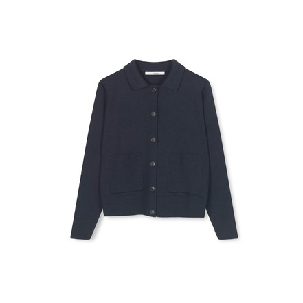 Sibin Linnebjerg strickjacke blau