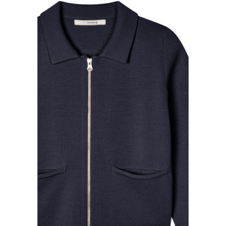 Sibin Linnebjerg strickjacke blau