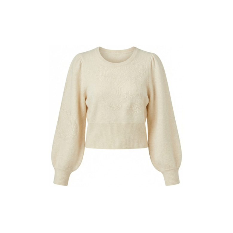 La Fee Maraboutee pullover ecru 1