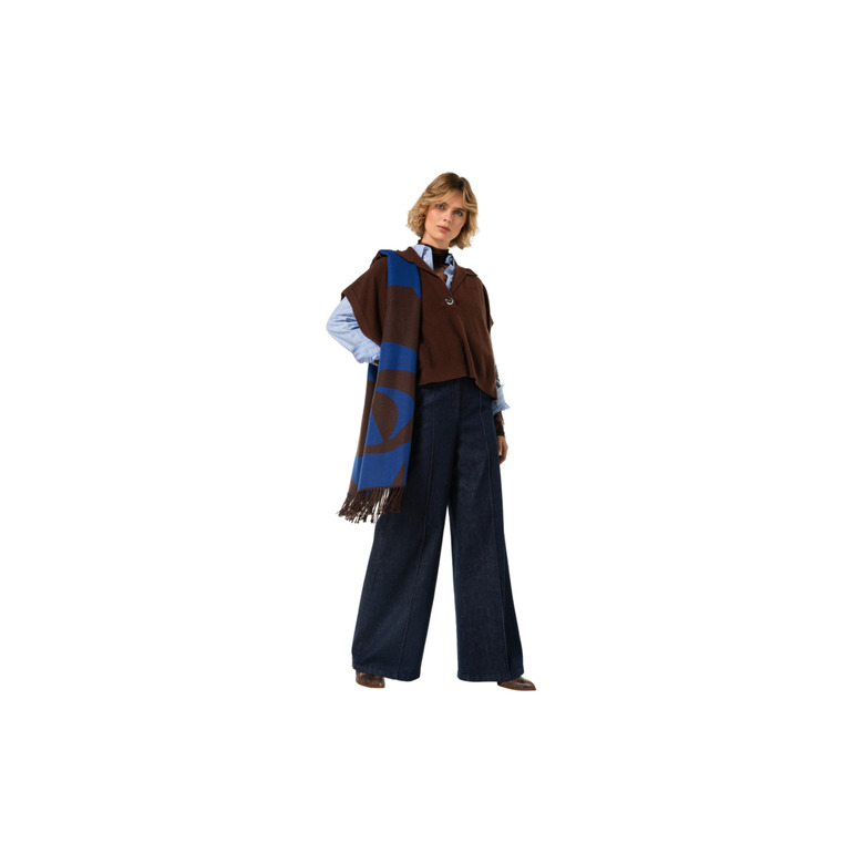 Caroline Biss schal blau 2