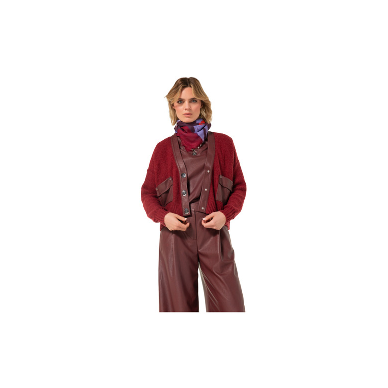 Caroline Biss strickjacke bordeaux 2