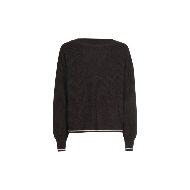 Caroline Biss pull brun 1