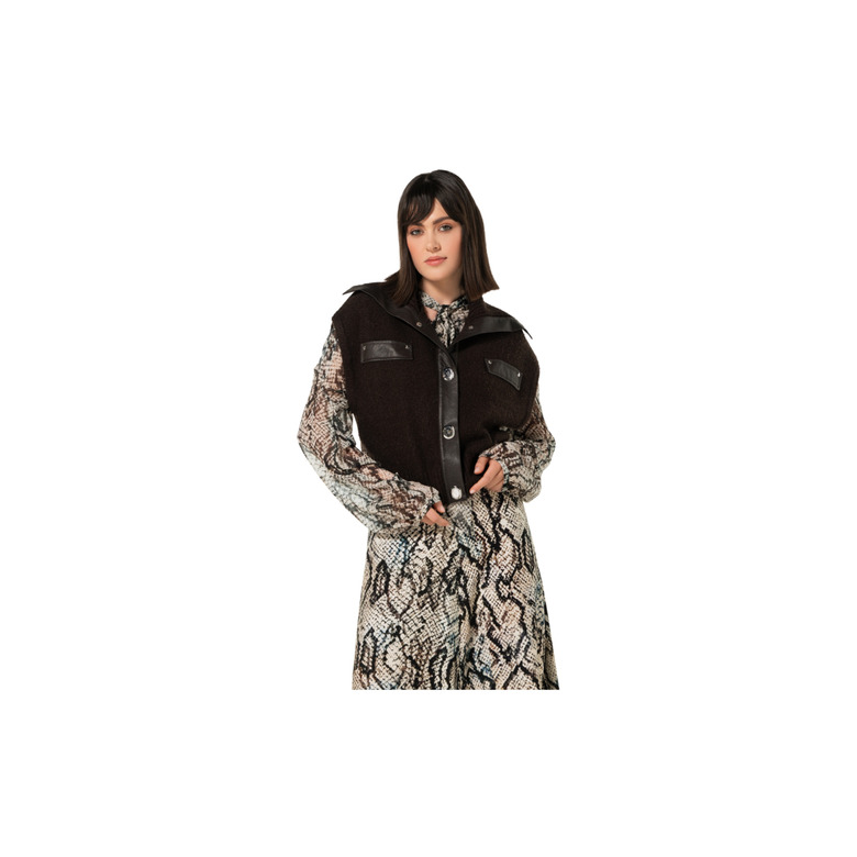 Caroline Biss strickjacke braun 2
