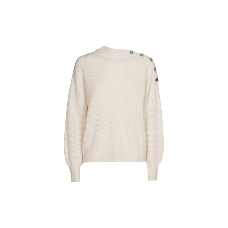 Caroline Biss poncho ecru 1