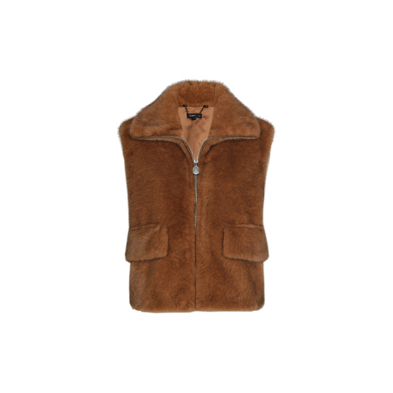 Caroline Biss weste cognac 1