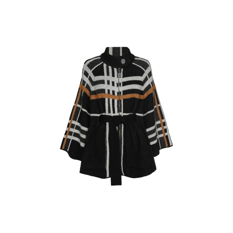 Caroline Biss poncho schwarz 1