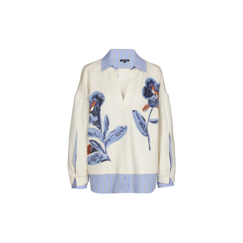Caroline Biss sweater ecru 1