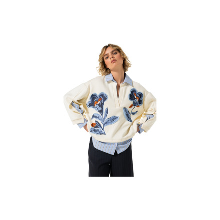 Caroline Biss sweater ecru