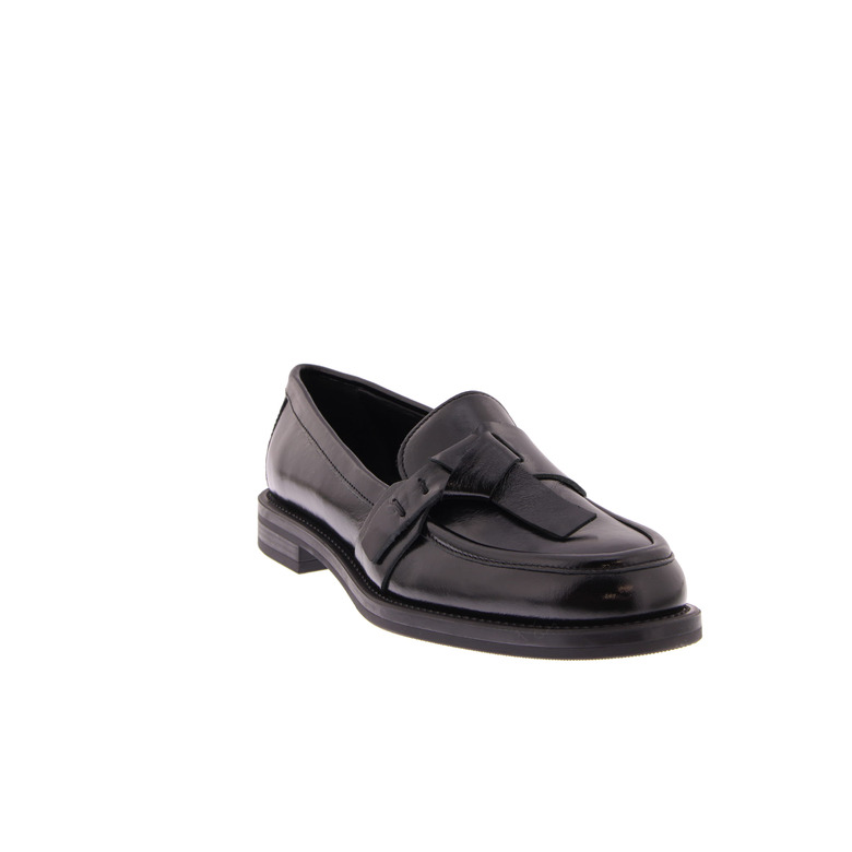 Frau mokassins & halbschuhe schwarz 2
