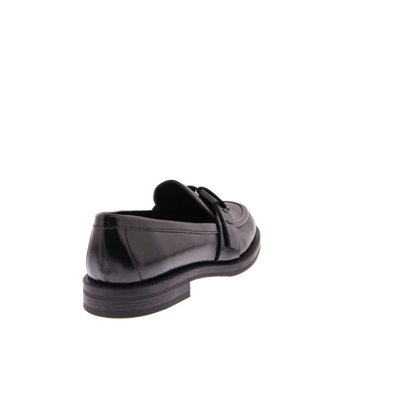 Frau mokassins & halbschuhe schwarz 4