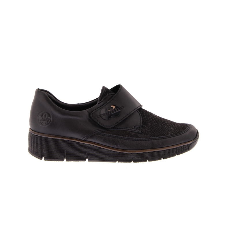 Rieker velcro schoenen zwart 1