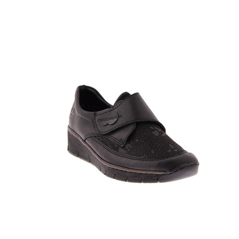 Rieker velcro schoenen zwart 2
