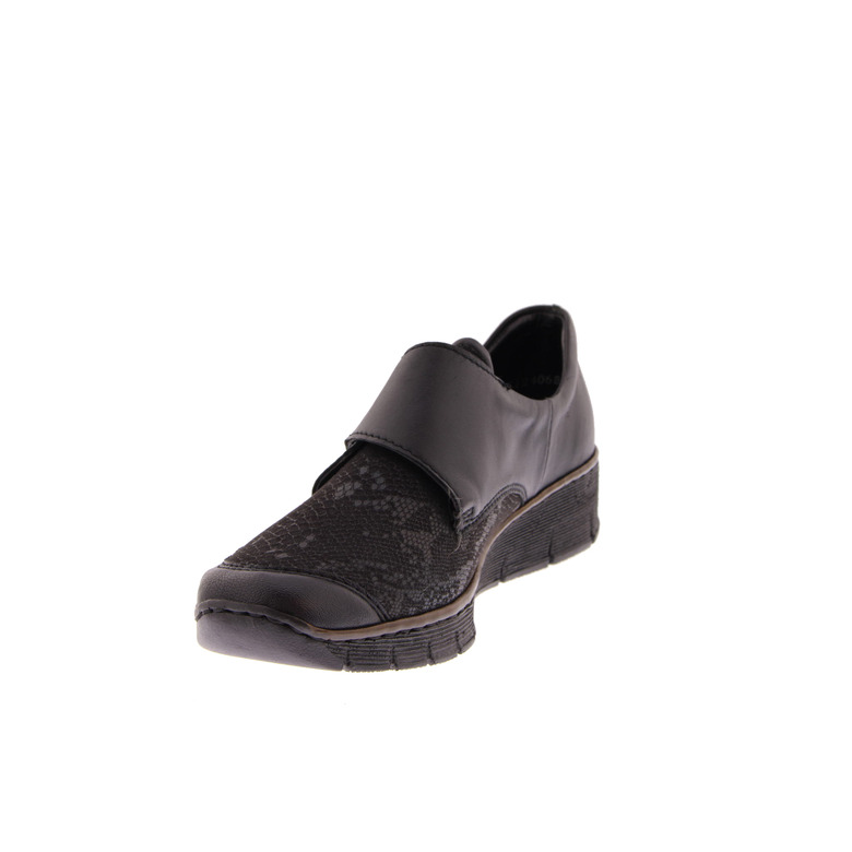 Rieker velcro schoenen zwart 3
