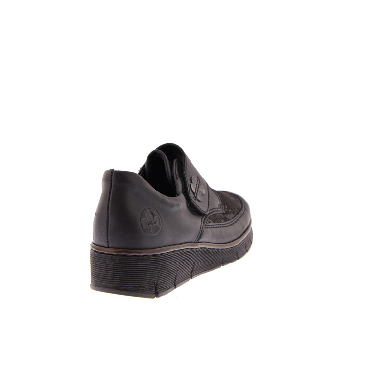 Rieker velcro schoenen zwart 4
