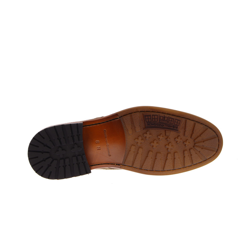 Floris Van Bommel veterschoenen taupe 5