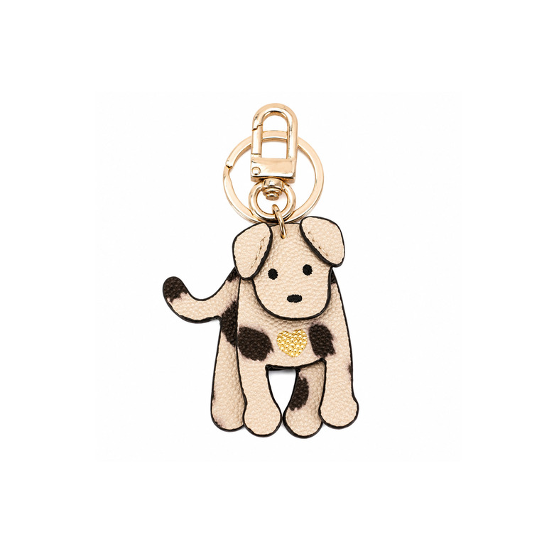 Seidenfelt bag charm beige 1