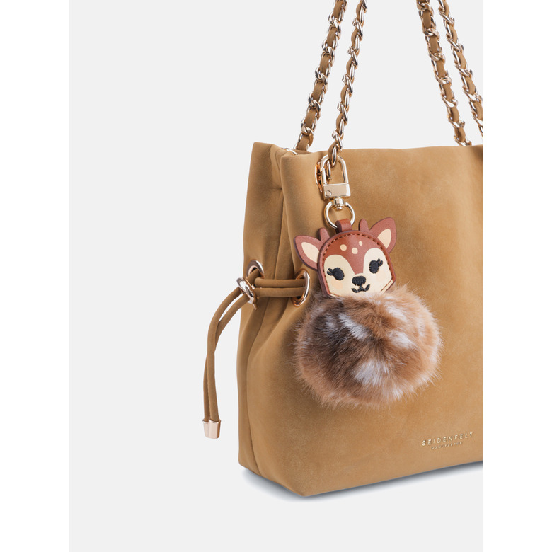 Seidenfelt bag charm bruin 3