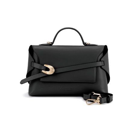 Seidenfelt handtasche schwarz