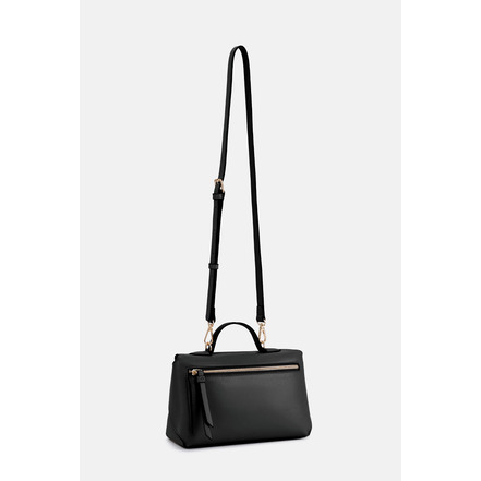 Seidenfelt handtasche schwarz