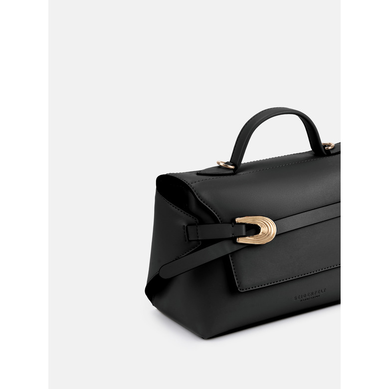 Seidenfelt handtasche schwarz 3