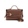 Seidenfelt handtasche braun 1