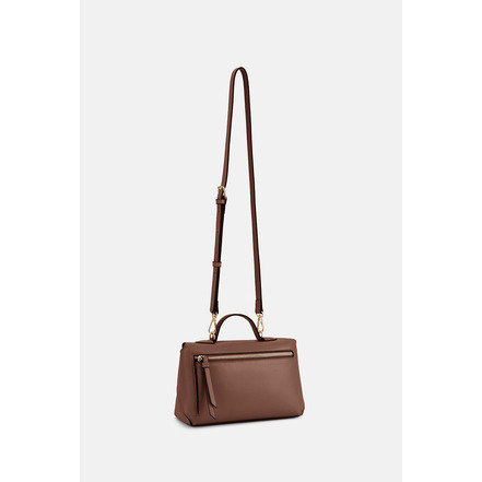 Seidenfelt handtasche braun