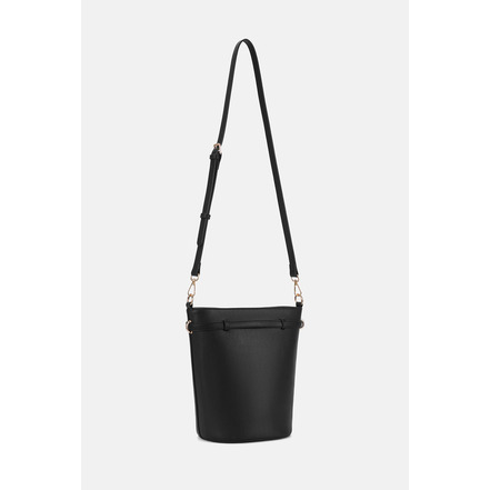 Seidenfelt handtasche schwarz