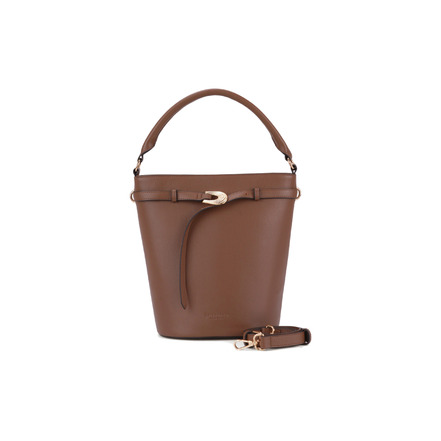 Seidenfelt handtasche braun