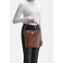 Seidenfelt handtasche braun 5