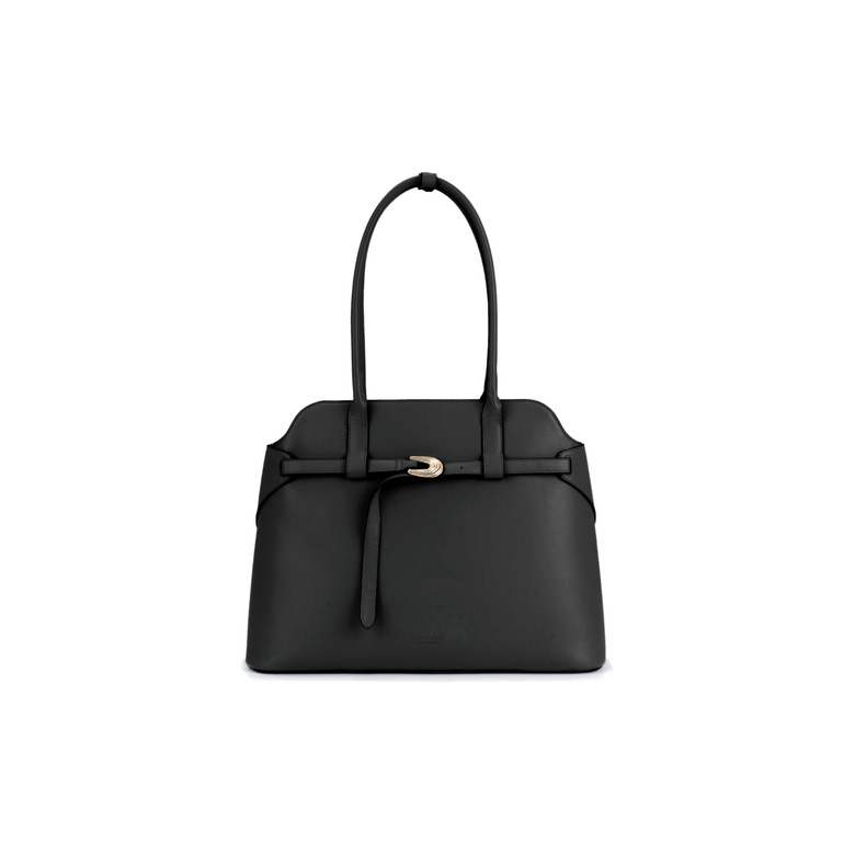 Seidenfelt handtasche schwarz 1