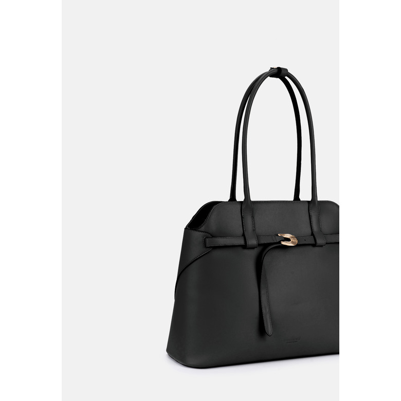 Seidenfelt handtasche schwarz 3
