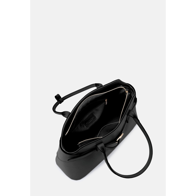 Seidenfelt handtasche schwarz 4
