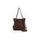 Seidenfelt schultertasche braun 1