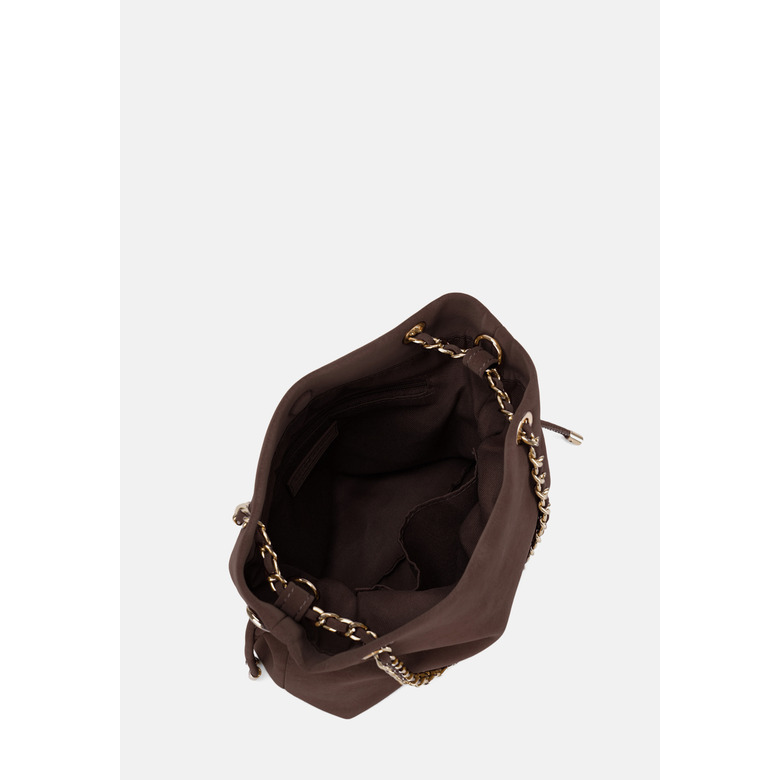 Seidenfelt schultertasche braun 4