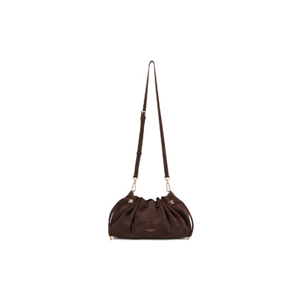 Seidenfelt crossbody bruin
