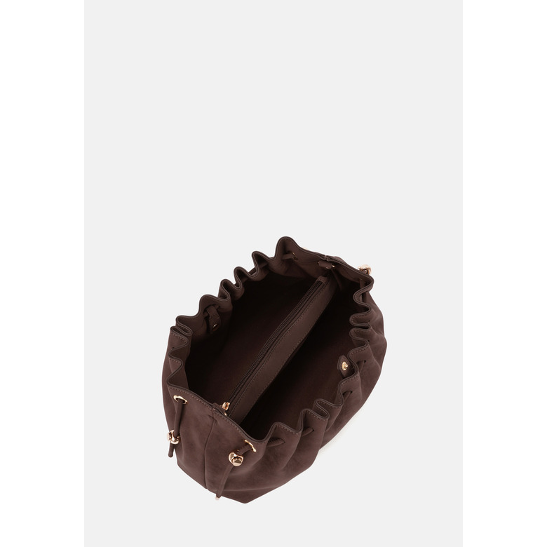 Seidenfelt umhängetasche braun 4