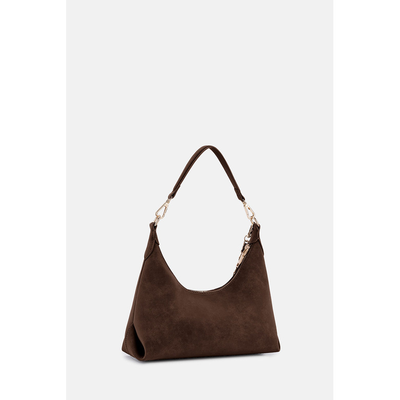 Seidenfelt schultertasche braun 2