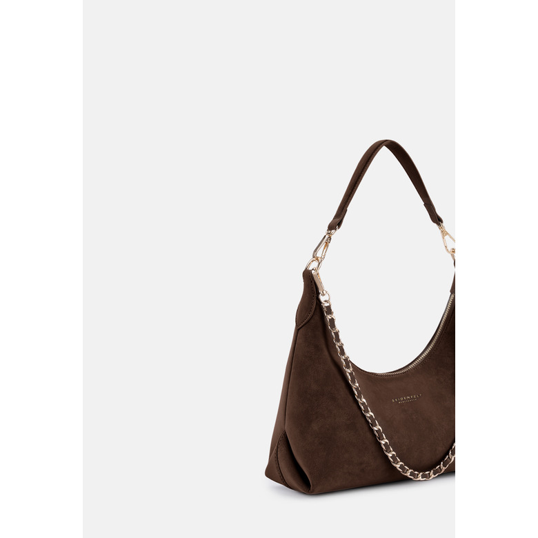 Seidenfelt schultertasche braun 3