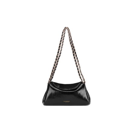 Seidenfelt crossbody zwart